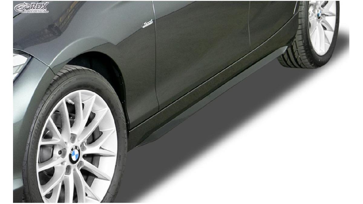 Jupes+lat%C3%A9rales+%27Slim%27+sur+mesure+pour+BMW+S%C3%A9rie-1+F20%2FF21+2011-2019+%28ABS+noir+luisant%29